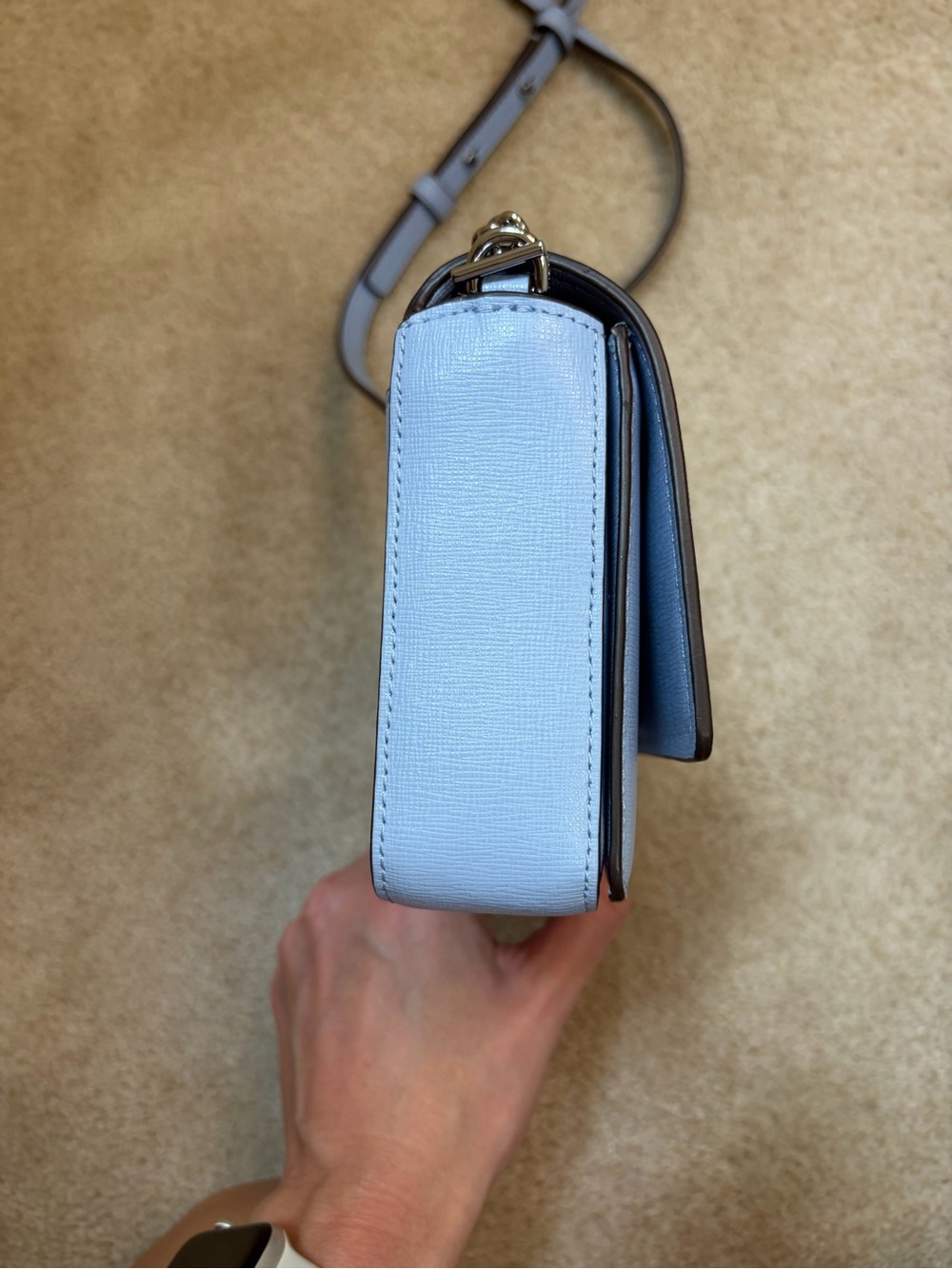 kate spade Morgan Flap Chain Wallet in Powder Blue - Picture 6 of 16